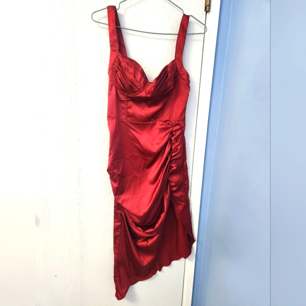Brand new Shein satin dress size small red